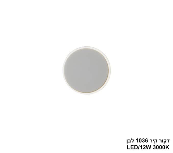 דקור קיר 1036 לבן LED 12W (25142)