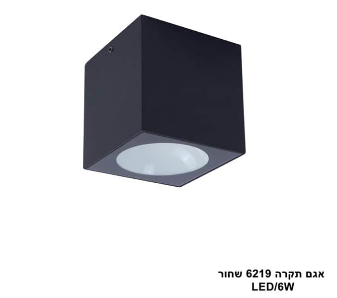 ***אגם תקרה LED 6W 6219 שחור (24002)