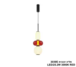 תליה זכוכית LED 3039 RED