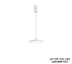 סקיני בודד תלוי לבן LED CCT קוטר 30