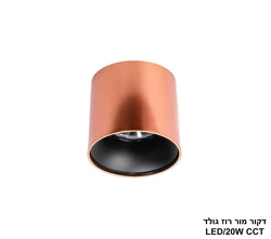 דקור מור 20W רוז גולד CCT