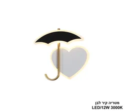 מטריה קיר לבן