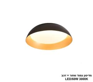 מדיסון צמוד שחור + זהב קוטר LED 60W 60 (24994)