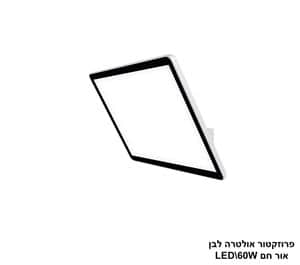 ***פרוזקטור אולטרה LED 60W לבן אור לבן (24757)