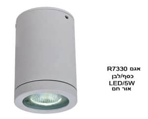 ***אגם R7330 כסף 5W אור חם (20908)