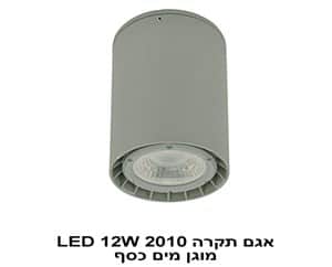 אגם תקרה LED 12W 2010 מוגן מים כסף (22610)