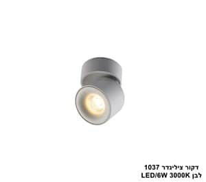 דקור צילינדר 1037 לבן LED 6W (25223)