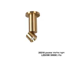 דקור צילינדר מתכוונן 20210 פליז LED