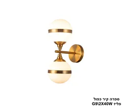 ספרה קיר כפול פליז